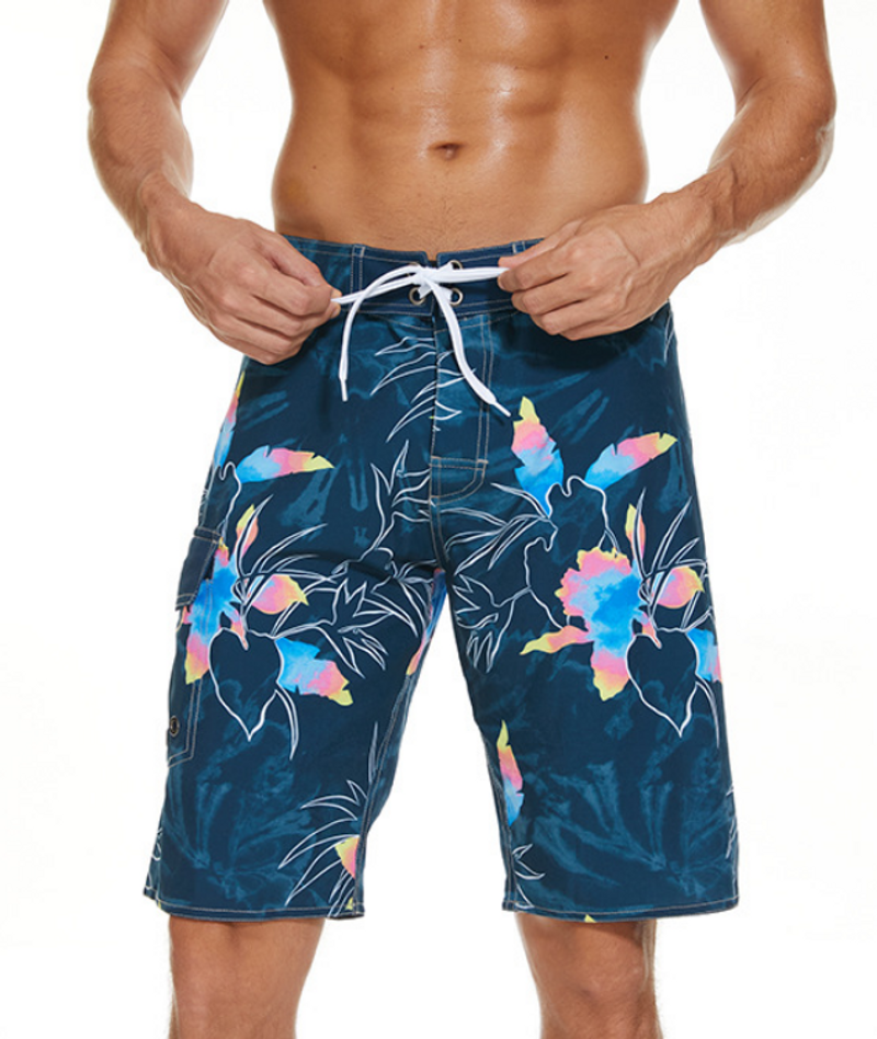 Lässige, lockere Strandhose für Herren, wasserdichte, schnelltrocknende Badehose aus Material für den Strand, Surfhose, Fünf-Punkt-Shorts, Fitnesshose_voghion.com