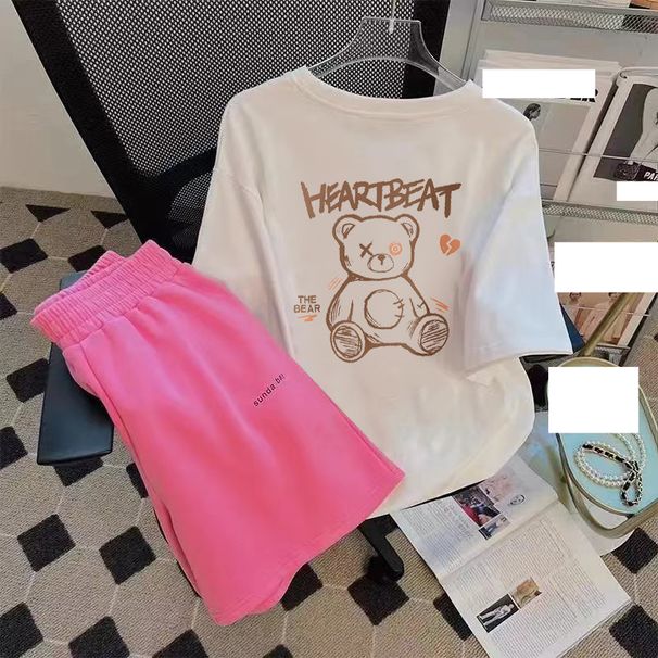 Women's style two-piece suit salt series student short-sleeved shorts summer_voghion.com