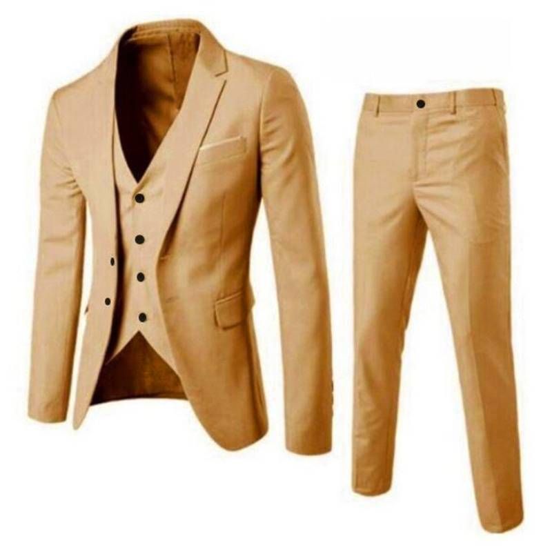 Vêtements pour hommes costumes en gros pour hommes coupe ajustée affaires beaux costumes vêtements de travail professionnels mariage costumes trois pièces_voghion.com