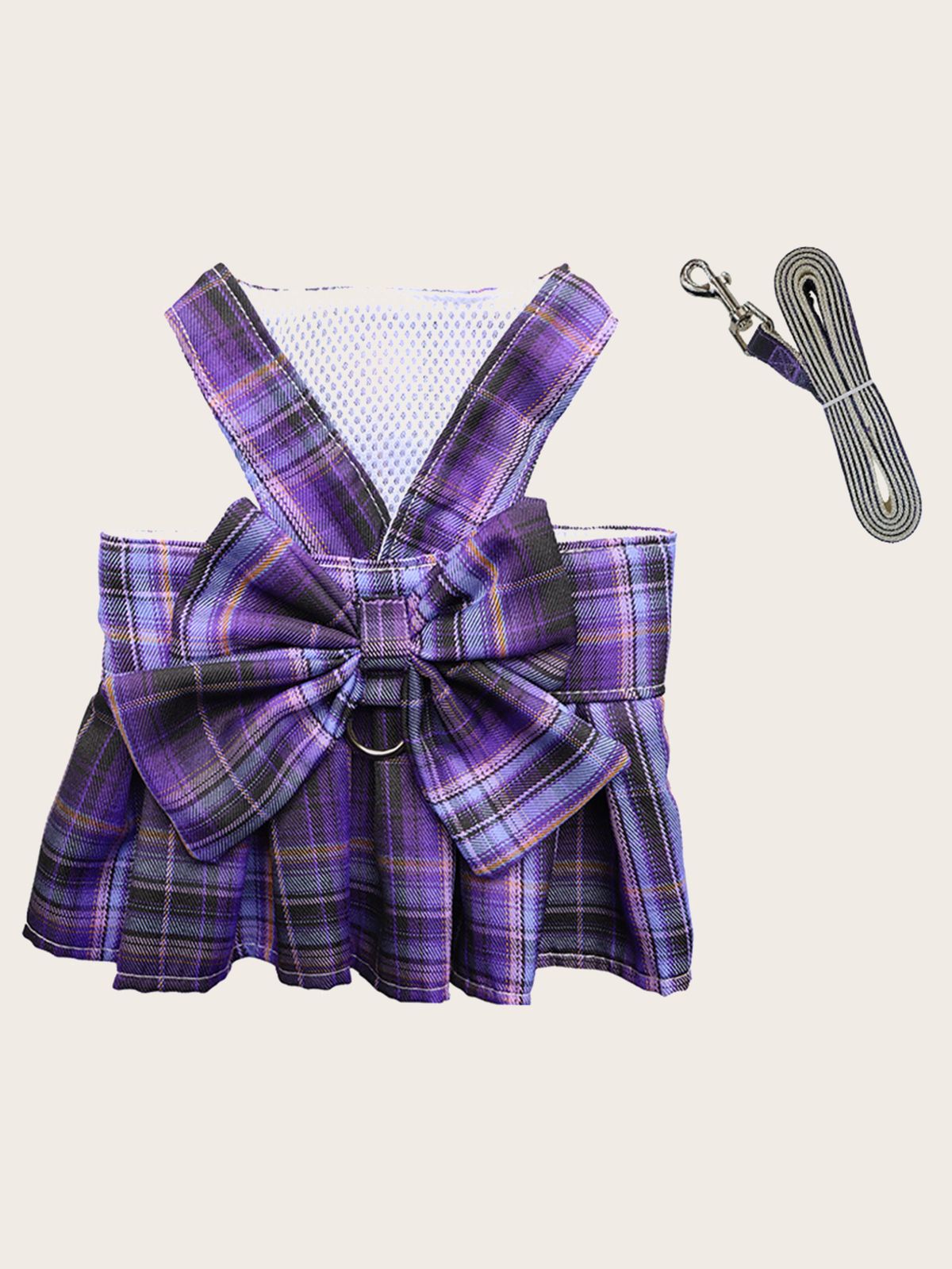 1 pezzo di gonna scozzese e gilet scozzese Pet JK, adatto per cani e gatti di piccola taglia – una gonna da esterno con imbracatura e guinzaglio per passeggiate con il cane_voghion.com