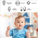 Drahtloses Audio-Babyphone mit Gegensprechfunktion, Gegensprechanlage mit Tonalarm für Kleinkinder mit Nachtlicht (EU-Stecker, UK-Stecker)_voghion.com