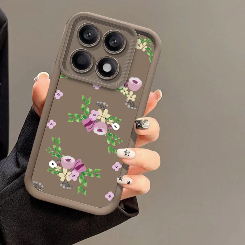 Rustikale kleine Blume für Xiaomi 13T 14T Pro Redmi Hinweis 13 9 10 12 14C K70E 9S Poco F5 5G X5 X6 C65 M6 Weiche Silikon-Telefonhülle_voghion.com