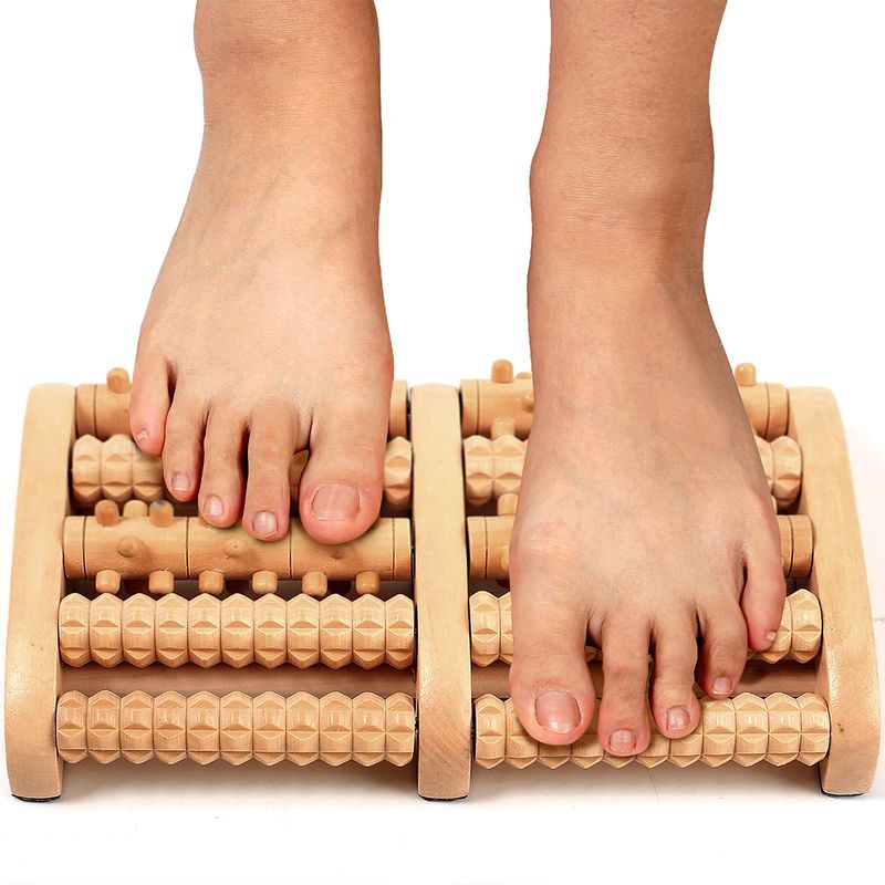 1 stk. fotmassasjerulle for plantar fasciitt - Lindrer føttersmerter, nevropati, hælsporesmerter - Avslappende gaver for kvinner og menn_voghion.com