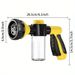 3X Extendable Garden Hose With High-Pressure Nozzle, 3/4-inch US Standard Fittings, Suitable For Outdoor Cleaning, Pet Bathing, And Gardening_voghion.com