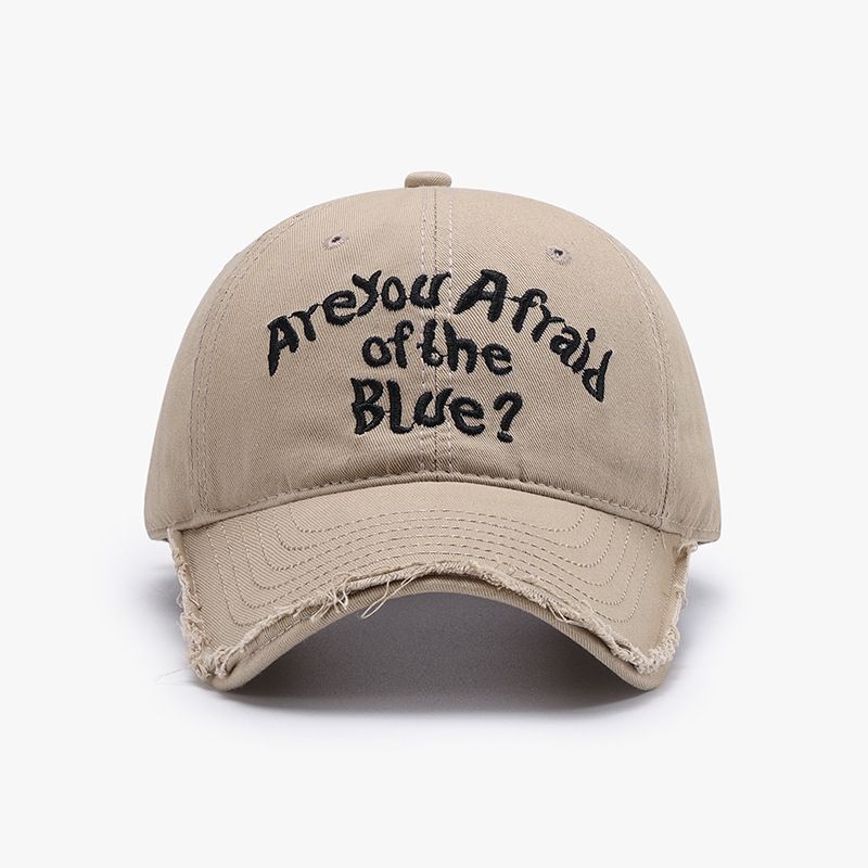 Casquette de baseball polyvalente et personnalisée pour hommes et femmes, chapeau de rue avec lettres brodées, casquette à bec de canard pour étudiants_voghion.com