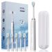 Ultra-Sonic Electric Toothbrush – 5 Modes, 50-Day Battery, Soft Bristles, Quiet (36dB), UV-Coated, Includes 3/8 Brush Heads_voghion.com