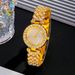 Montre à quartz pour femmes, style populaire à la mode, étoile sertie de diamants, voyage quotidien, fête sociale, vie, étanche_voghion.com
