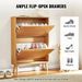 Storage With Storage Shoe Doors Drawers Entryway 2 Rattan For With For Shoe Flip Organizer Standing Free Shoe Cabinet Cabinet_voghion.com