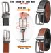 Men's Belt Leather Reversible Belt For Men Dress Pants Golf 1 3/8"_voghion.com