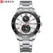 Men's Classic Quartz Watch With Date Display, Water Resistant Round Dial Wristwatch, Durable Alloy Case & Strap, Mineral Glass_voghion.com