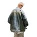 Gradient Tie Dye Jeansjacke für Herren im Herbst mit Stehkragen-Design, Nischenkleidung_voghion.com