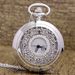 Men's And Women's Fashion Retro Hollow Clamshell Pocket Watch Necklace_voghion.com