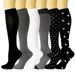Sommer Sport Kompressionsstrümpfe Sportsocken Stretchsocken Schwarz-Weiß Strümpfe für Damen und Herren Druckstrümpfe_voghion.com
