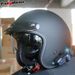Vintage Style Motorcycle Half Helmet With Bluetooth Intercom & 3C Certification - Lightweight ABS Shell, Adjustable Fit For Men & Women_voghion.com