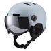 The new Snow Mirror integrated ski helmet can be adjusted for adult men and women's basic warm single and double board snow helmet_voghion.com