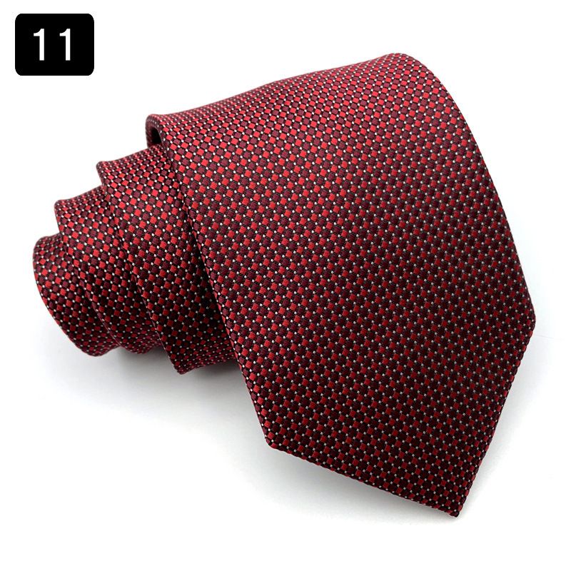 8CM Heren Formele Zakelijke Stropdas Multi Color Geruit Patroon Serie_voghion.com