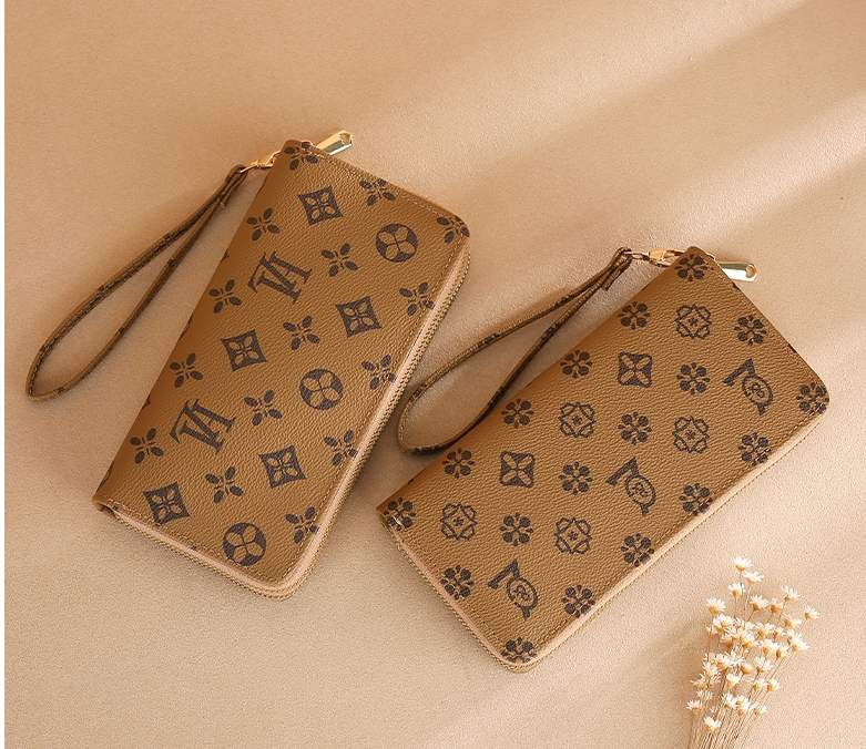 Damenbrieftasche 2023 Neue lange Damenmode Doppellagiger Reißverschluss Große Kapazität Brieftasche für Damen_voghion.com