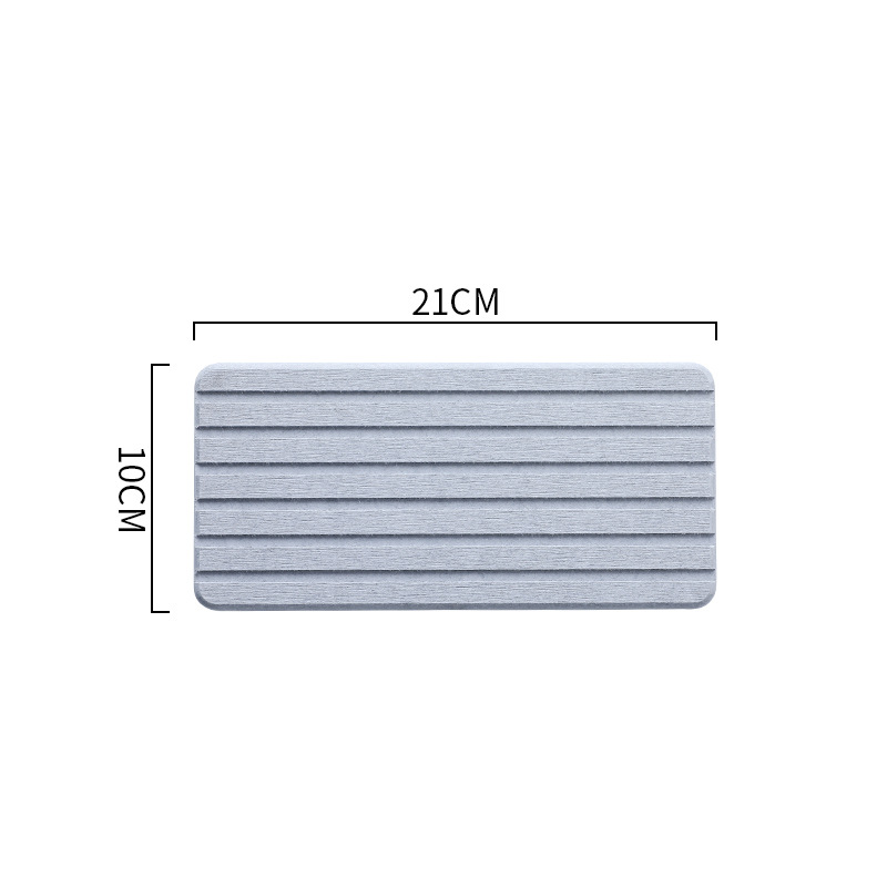Japanese Bathroom Wash Diatomite Diatom Mud Absorbent Coaster Rectangular Absorbent Toilet Hotel Supplies_voghion.com