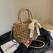 Straw Bag Woven Bag Mori Straw Bag Female Crossbody Beach Holiday Beach Bag Portable Bucket Bag_voghion.com