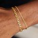 Edelstahl Vergoldet Mode Gold Twisted Cuban High-End Sense Persönlichkeit Herren Armband Vielseitig_voghion.com
