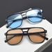 Framed Sunglasses Uv Protection Women's Vintage Ocean Piece Twin-beam Rice Nail Aviator Sunglasses_voghion.com