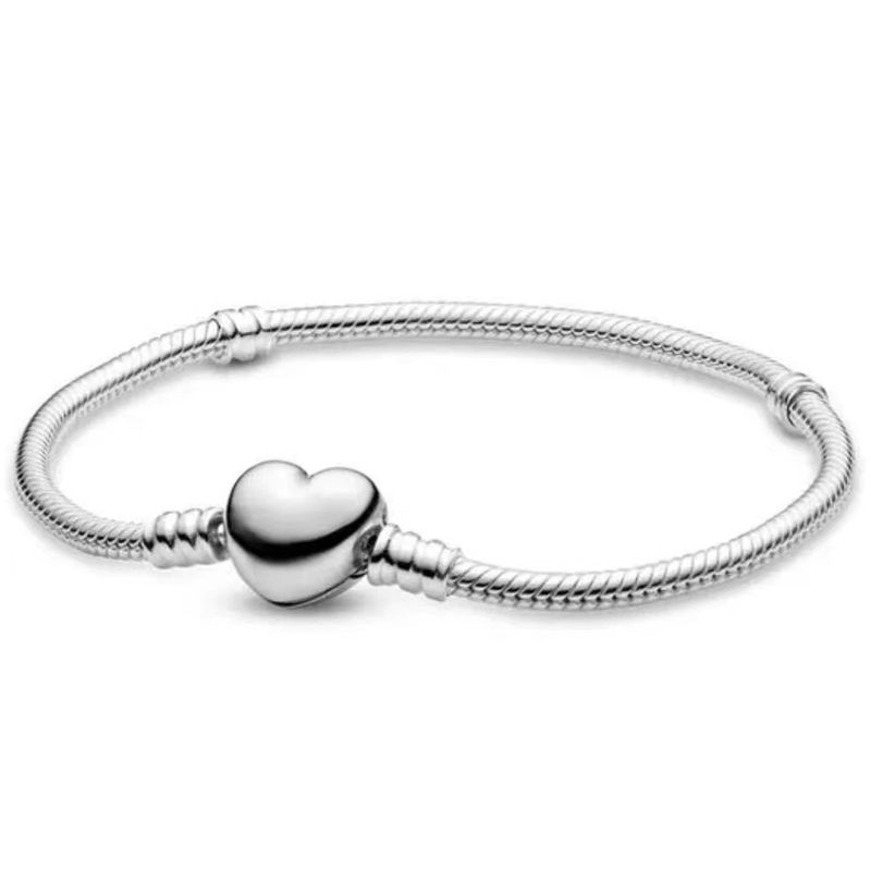 Fan Panjiadi White Copper Love Crown Carriage Buckle Bracelet Diy Accessories Basic Bracelet Snake Bone Chain Female_voghion.com