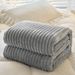 Pure Color Rabbit Plush Drawstring Blanket Single Layer Thick Magic Velvet Single Double Blanket_voghion.com
