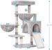 Cat Tree, Cat Tower For Indoor Cats, Cat House With Large Padded Bed, Cozy Condo, Hammocks, Sisal Scratching Posts, Big Scratcher, Light Gray_voghion.com