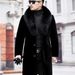 Cappotto da uomo in pelliccia di visone - Cappotto lungo in pelliccia di alta qualità, capospalla invernale casual da lavoro_voghion.com