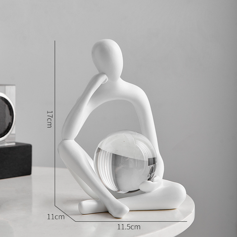 Nordic Style Abstract Character Desktop Small Ornaments Simple Art Home Living Room Porch Decoration Birthday Gift_voghion.com
