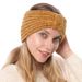 Accessori per capelli con fascia per capelli con fiocco in lana lavorata a maglia morbida, ispessita, alta elasticità e calda autunno/inverno da donna_voghion.com