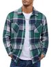 Suitable For All Seasons 2025 Color Block Long Sleeve Button-Up Men's Versatile Casual Shirt_voghion.com