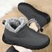 Winter Snow With Fleece Lining, Thickened Versatile Shoes, Cold-Proof And Warm Men's, Large Size Waterproof Cotton_voghion.com