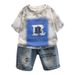 Children's Clothing Boys Summer Sports Suit 2024 New Style Handsome Baby Summer Clothing Boys Short Sleeved Shorts Two Piece Suit_voghion.com