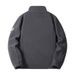 Men's Fleece Stand Collar Jacket, Windproof & Water-Resistant Zip-Up Winter Coat With Thick Polar Fleece Lining, Multi-Pocket Outdoor Sportswear_voghion.com