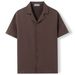 Unbeatable Quality Summer New Men's American Short Sleeved Cuban Collar Button Casual Jacquard Shirt A0302_voghion.com