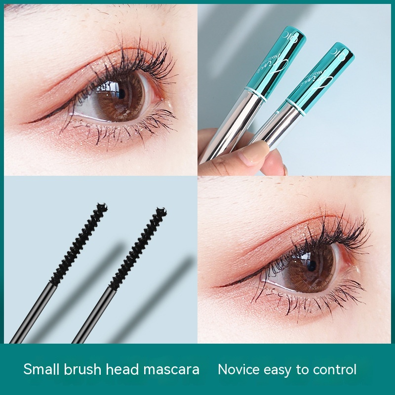 QIC Qini Color Small Brush Slim, curly, naturally elongated, non caking, waterproof, fine brush eye black_voghion.com