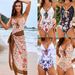 Women's Clothing New Version Printed Swimsuit Shell Edge Swimsuit Flower Bud One Piece Swimsuit Suit_voghion.com
