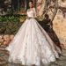 Elegantes Langarm-Brautkleid aus Spitze mit Schleppe – Romantisches A-Linien-Brautkleid für die Braut_voghion.com