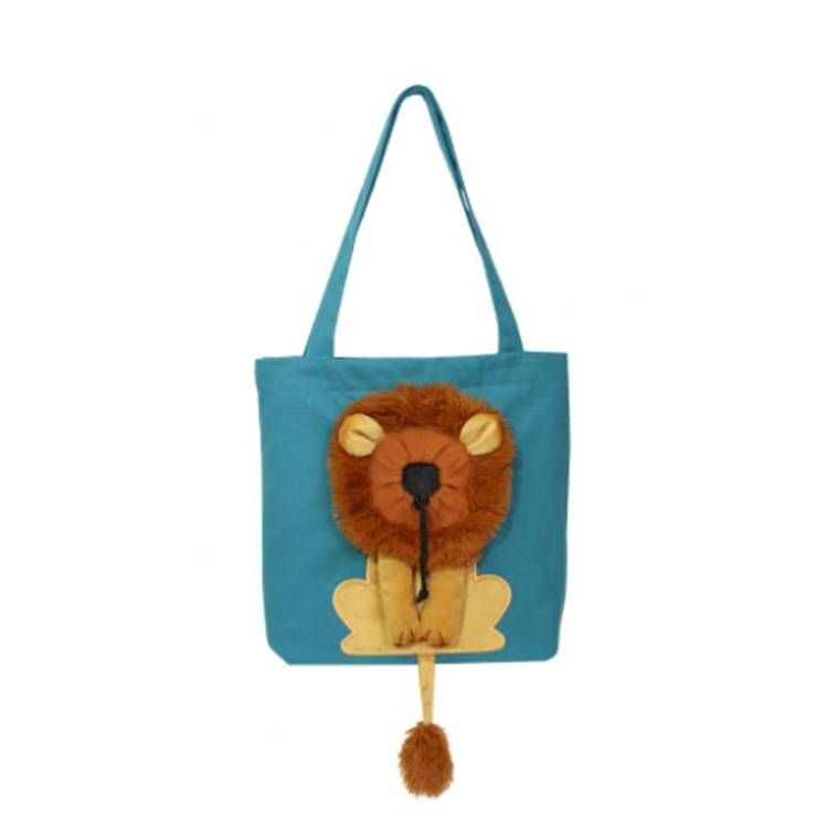 Borsa espandibile per gatti a forma di piccolo leone, borsa per cani di piccola taglia_voghion.com