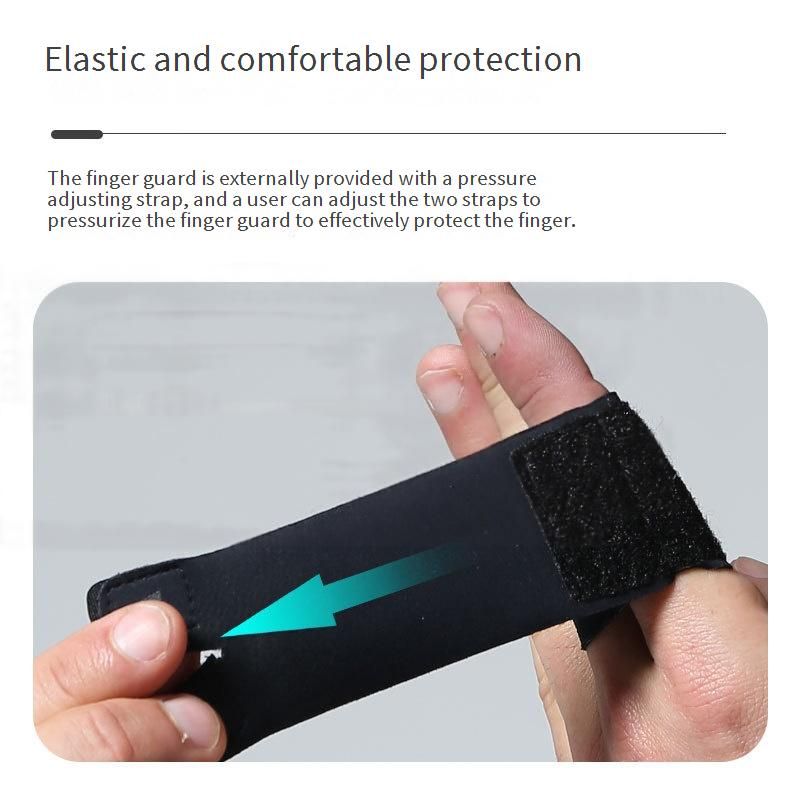 Breathable Nylon Finger Support Sleeve For Basketball Volleyball - Adjustable Compression Wrap For Thumb & Double Finger Protection (S/M/L Sizes)_voghion.com