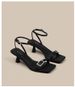 Water Diamond Strap With Skirt Sandals For Women In The Summer Of 2025, Elegant And Stylish, Square Headed, Open Toed,_voghion.com