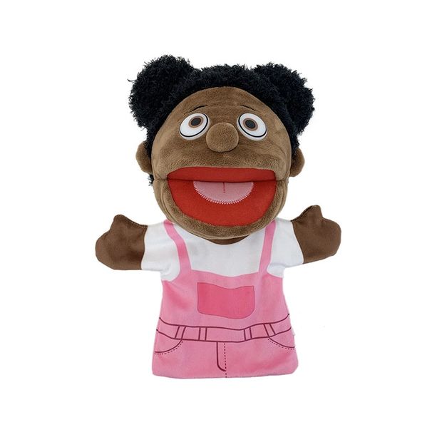 Toy African Family Plush Hand Puppet For Creative Roleplaying_voghion.com
