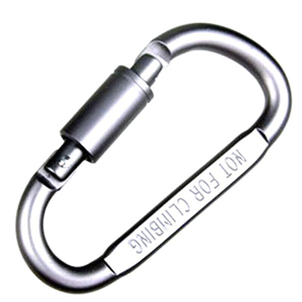 Mengtuo Jia Multifunctional Aluminum Alloy Carabiner Quickdraw Keychain Backpack Water Bottle Safety Ring Hook Silver_voghion.com