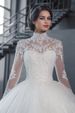 Lace wedding dress 2023 new bride wedding long-sleeved trailing high-end atmospheric white wedding dress factory wholesale_voghion.com