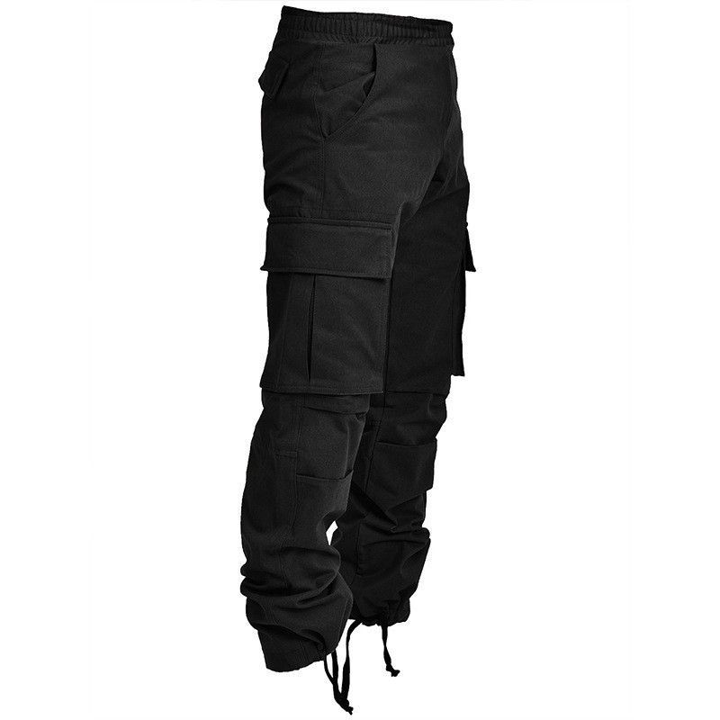 Herrenhose 2021 Fiess Multi Pocket Sechsfarbige Mode Lässige Herrenoveralls Bein Kordelzug Lose Flut_voghion.com