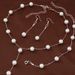 Fashion Pearl Necklace Bracelet Earrings Set New Sweet OL Elegant Pearl Simple Temperament Accessories_voghion.com