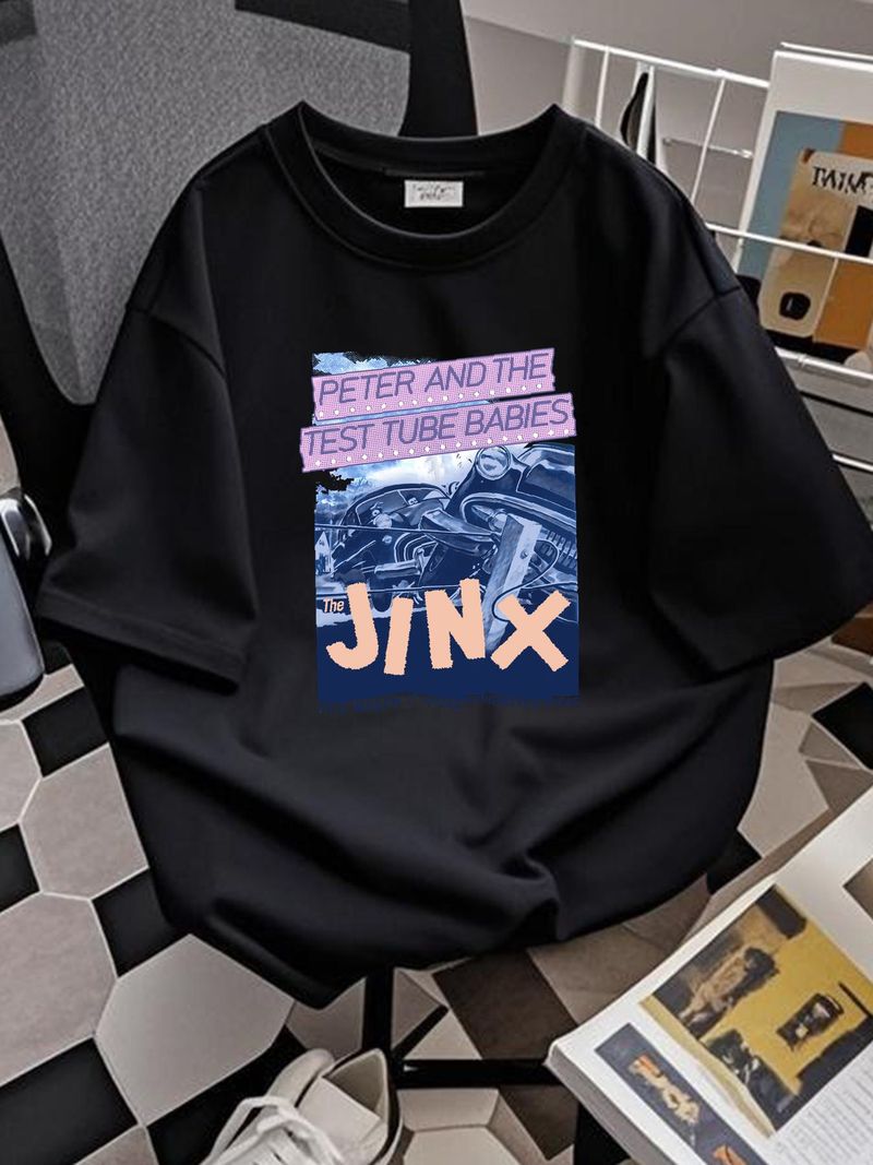 VINTAGE 80er Jahre 1983 PETER AND THE TEST TUBE BABIES PUNK ROCK TOUR KONZERT T-SHIRT Grafik Weiche Homme Bequeme Sommer Designer Kleidung Atmungsaktiv_voghion.com