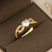 Single Rings Copper Ring For Women, Niche, High End, Light Luxury, No Fading, Temperament, High End Bow With Diamond Ring_voghion.com