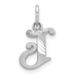 14KW Diamond-cut Letter J Initial Charm_voghion.com